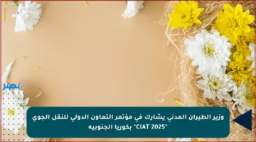 وزير الطيران المدني يشارك في مؤتمر التعاون الدولي للنقل الجوي “CIAT 2025” بكوريا الجنوبية